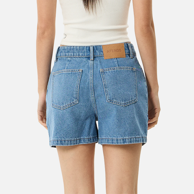 Afends Seventy Threes Denim Short - Worn Blue