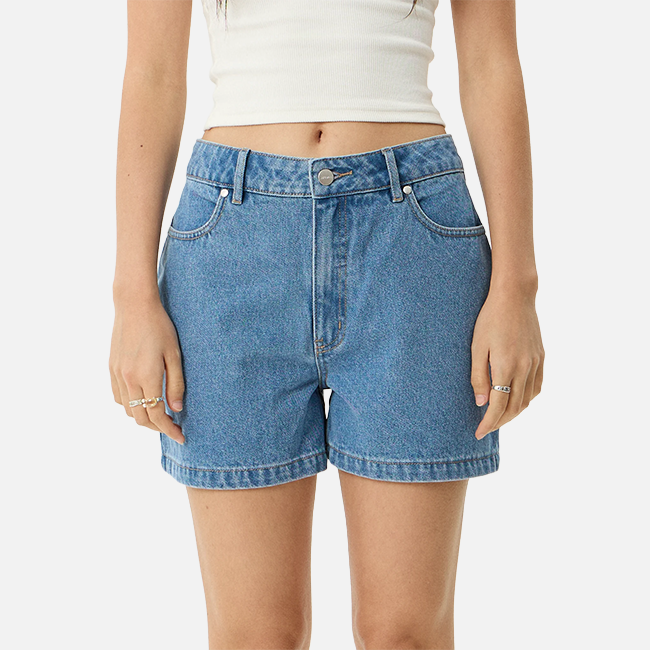 Afends Seventy Threes Denim Short - Worn Blue