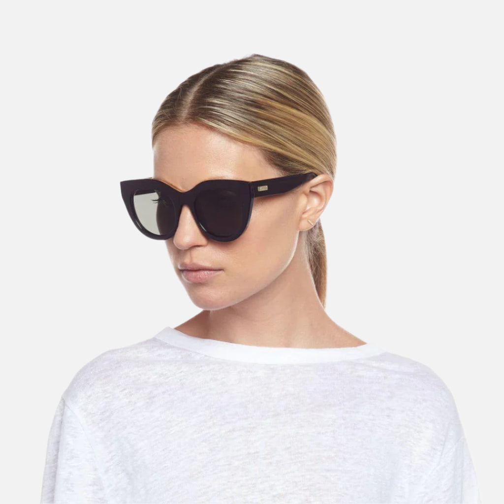 Le Specs  Sunglasses Air Heart - Black/Gold