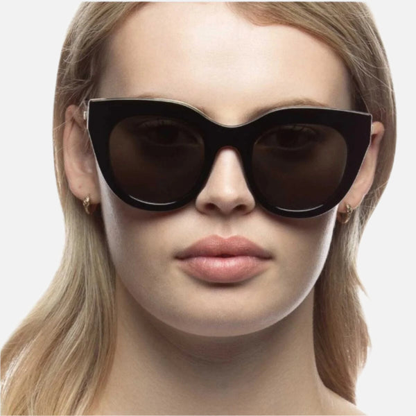 Le Specs  Sunglasses Air Heart - Black/Gold