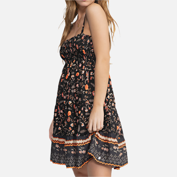 Roxy Bells Mini Dress - Anthracite Kerala Border