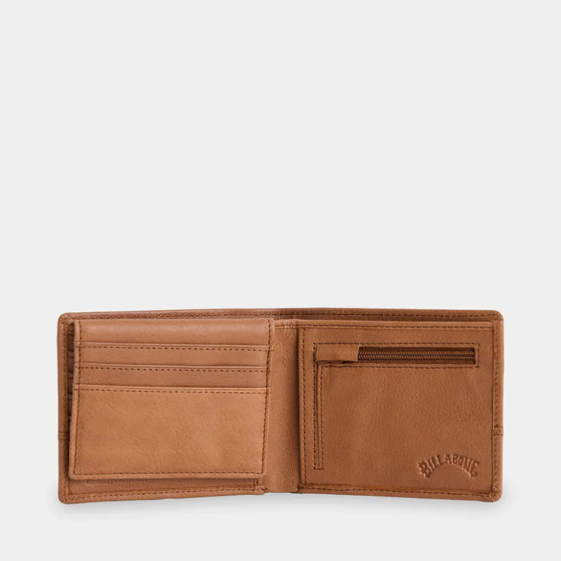 Billabong Dimension 2in1 Leather Wallet - Tan