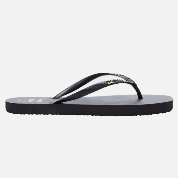Billabong Fiji Square Toe Jandal - Black/Gold