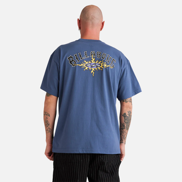 Billabong Flame Arch OG Tee - Slate Blue