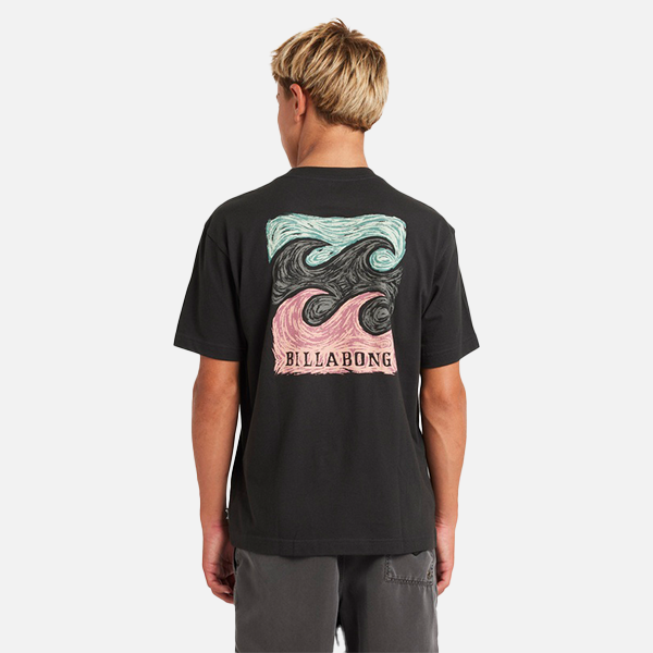Billabong JNR Boys Crayon waves Tee - Washed Black