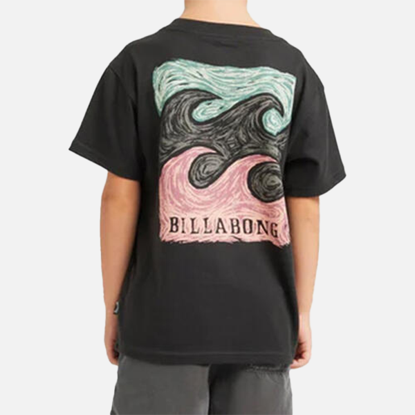 Billabong JNR Groms Crayon Wave Tee - Washed Black
