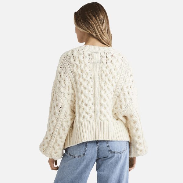 white knitted billabong cardigan 