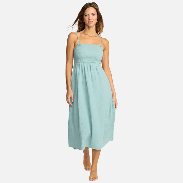 Billabong Off The Coast Dress - Blue Fog