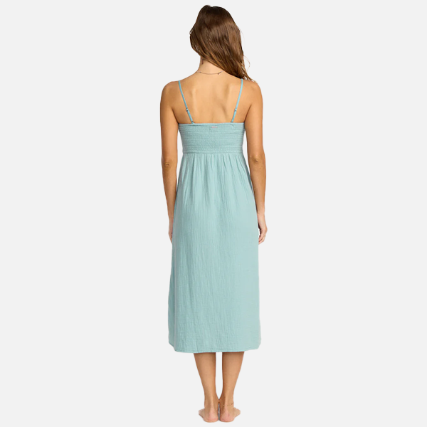 Billabong Off The Coast Dress - Blue Fog