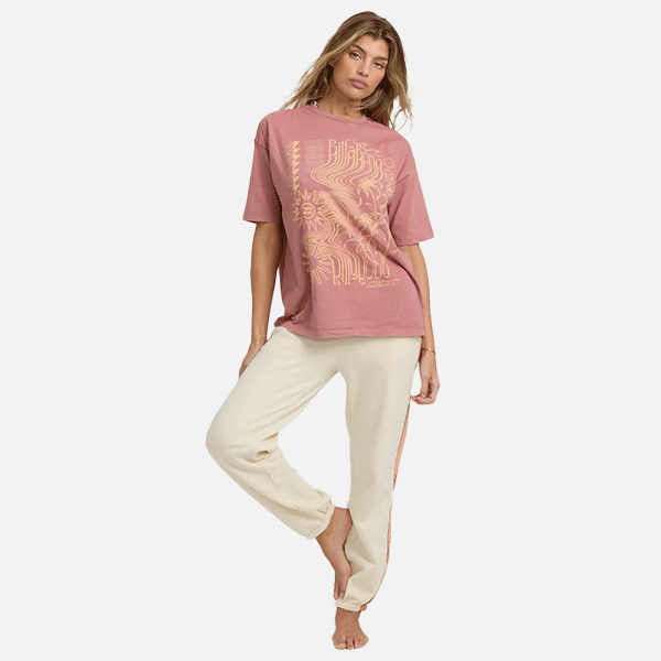 Billabong Surf Coalition Tee - Dark Coral