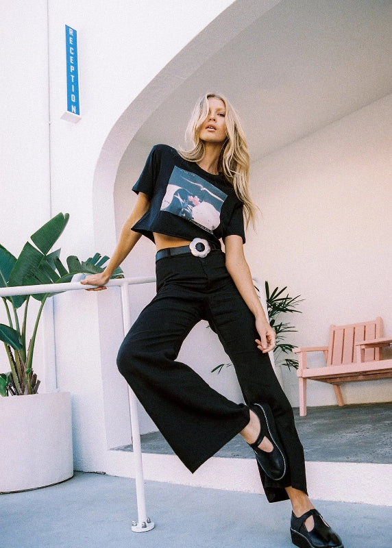 Afends Birkin Flared Pants - Black