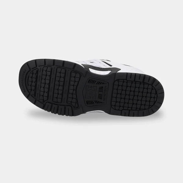 Black shoe sole on a white background