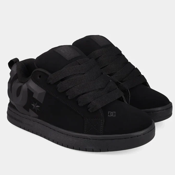 DC Court Graffik Bevelled-  Black/Black/Grey