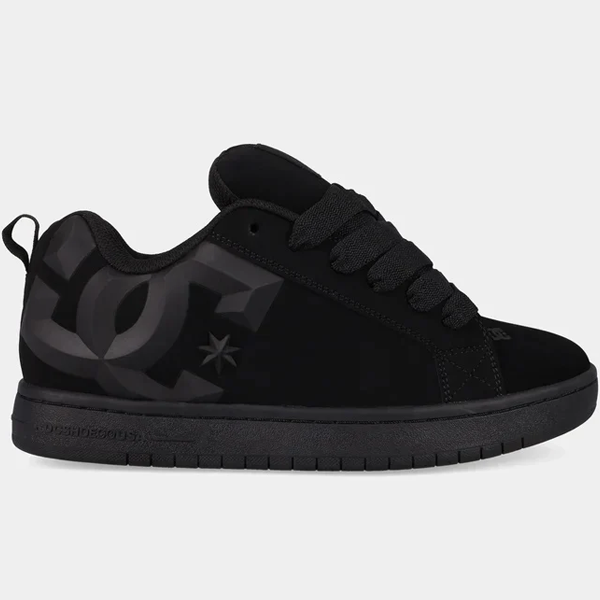 DC Court Graffik Bevelled-  Black/Black/Grey