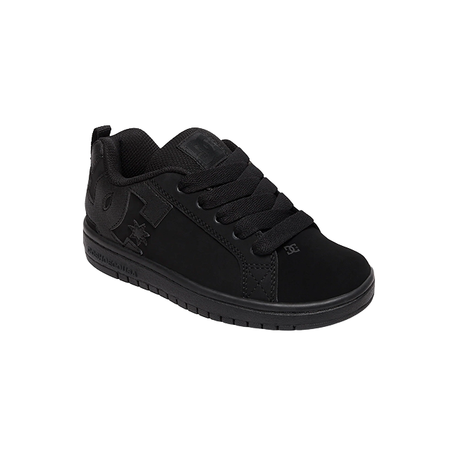 DC Court Graffik Youth - Black/Black