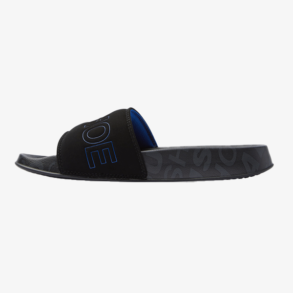 DC Mens Slides - Black/Blue/Blue