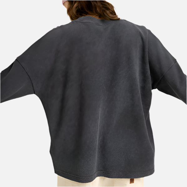Roxy Eastside Mid Weight LS Top - Phantom Black