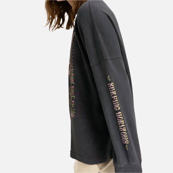 Roxy Eastside Mid Weight LS Top - Phantom Black