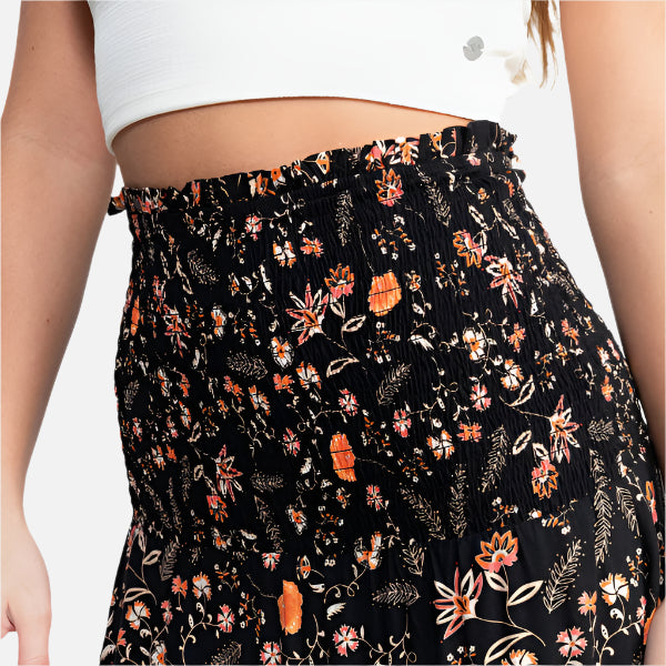 Roxy Remember The Time II Maxi Skirt - Anthracite Kerala Border