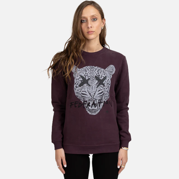 Federation Flying Crew/Leopard - Merlot