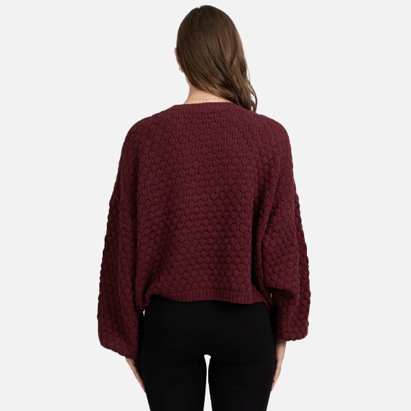 Federation Honeycomb Knit - Merlot