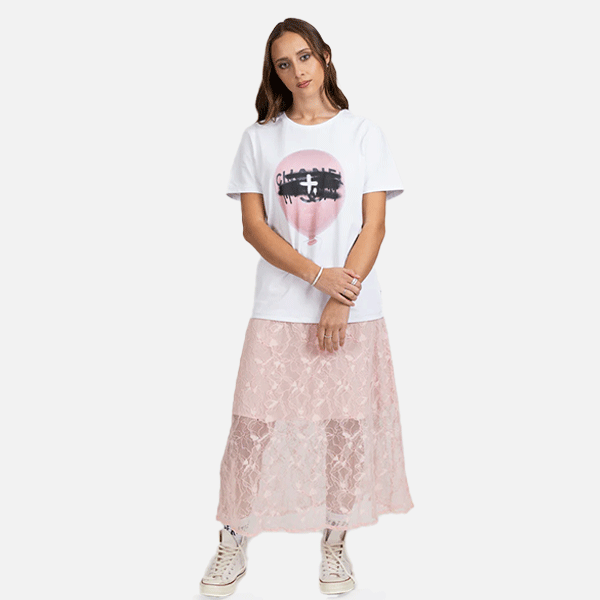 Federation Lace it Skirt - Pink