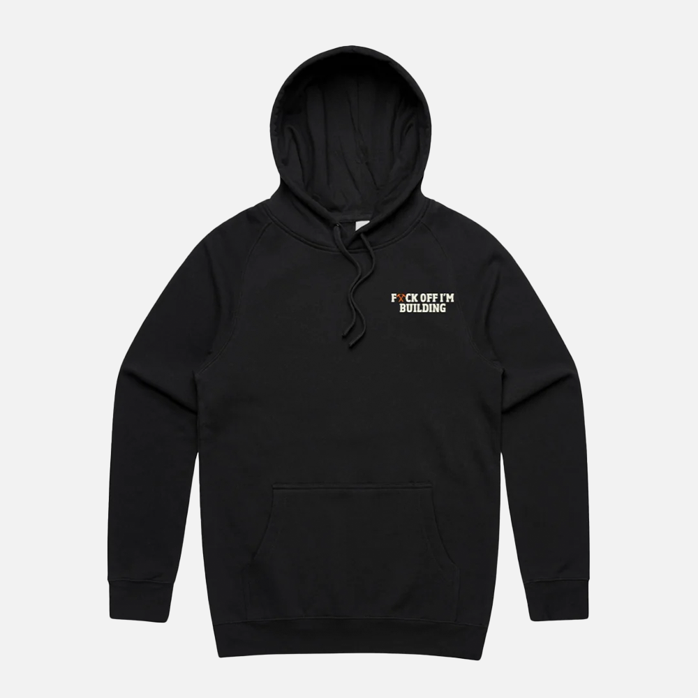 RCLTD FK Off I’m Building Hood - Black