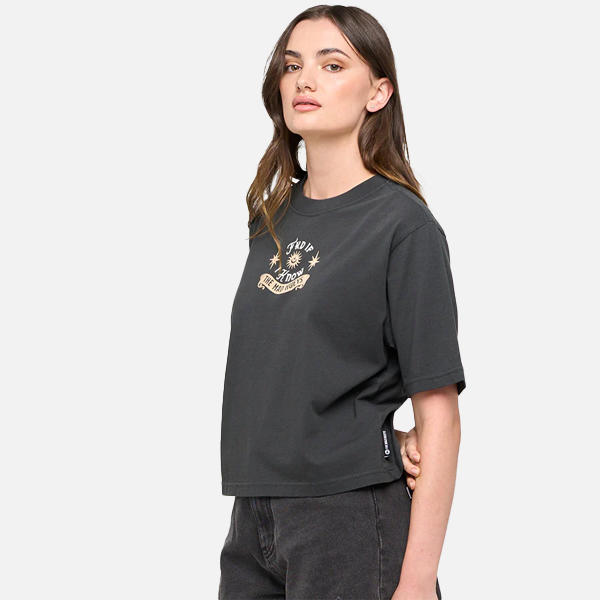 The Mad Hueys FKD If I Know Boxy Tee - Vintage Black