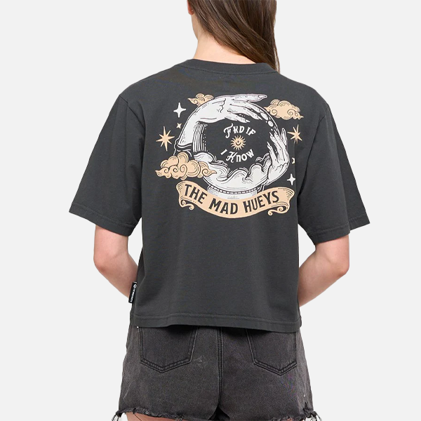 The Mad Hueys FKD If I Know Boxy Tee - Vintage Black