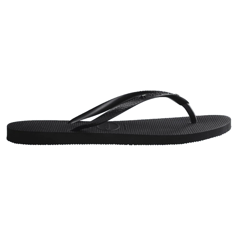 Black sandal on a white background