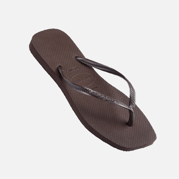 Havaianas Slim Square Solid - Dark Brown