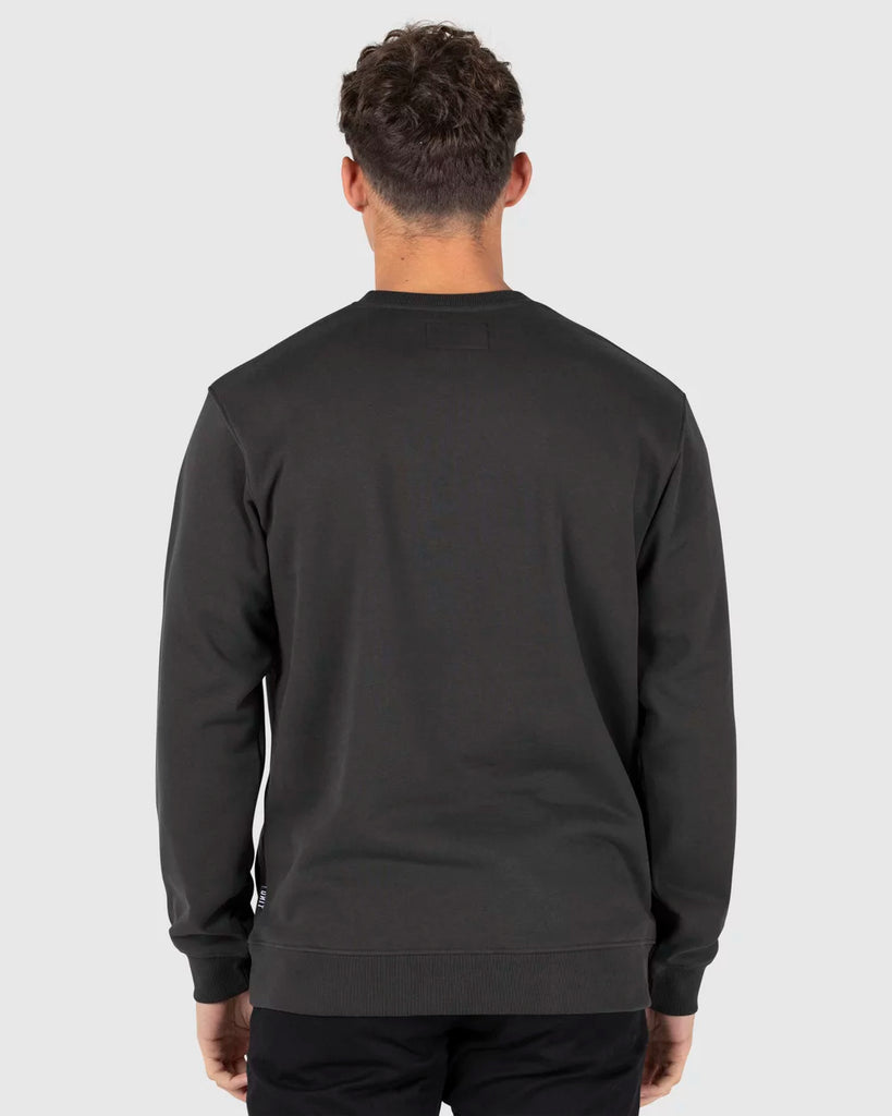 Unit Central Unisex Crew Fleece - Washed Black
