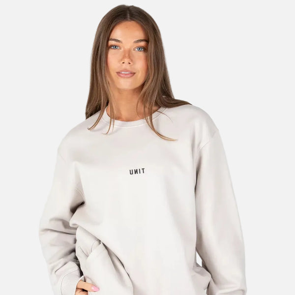 Unit Central Unisex Crew Fleece - Stone