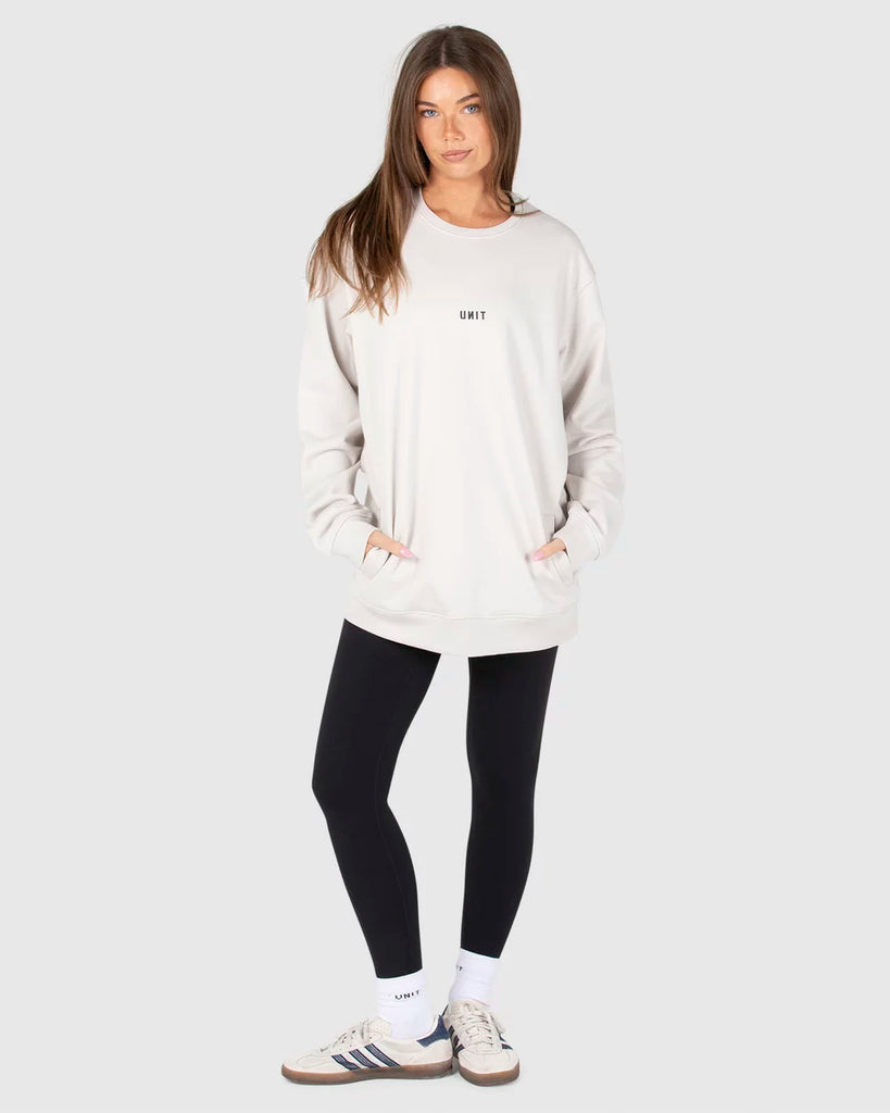 Unit Central Unisex Crew Fleece - Stone