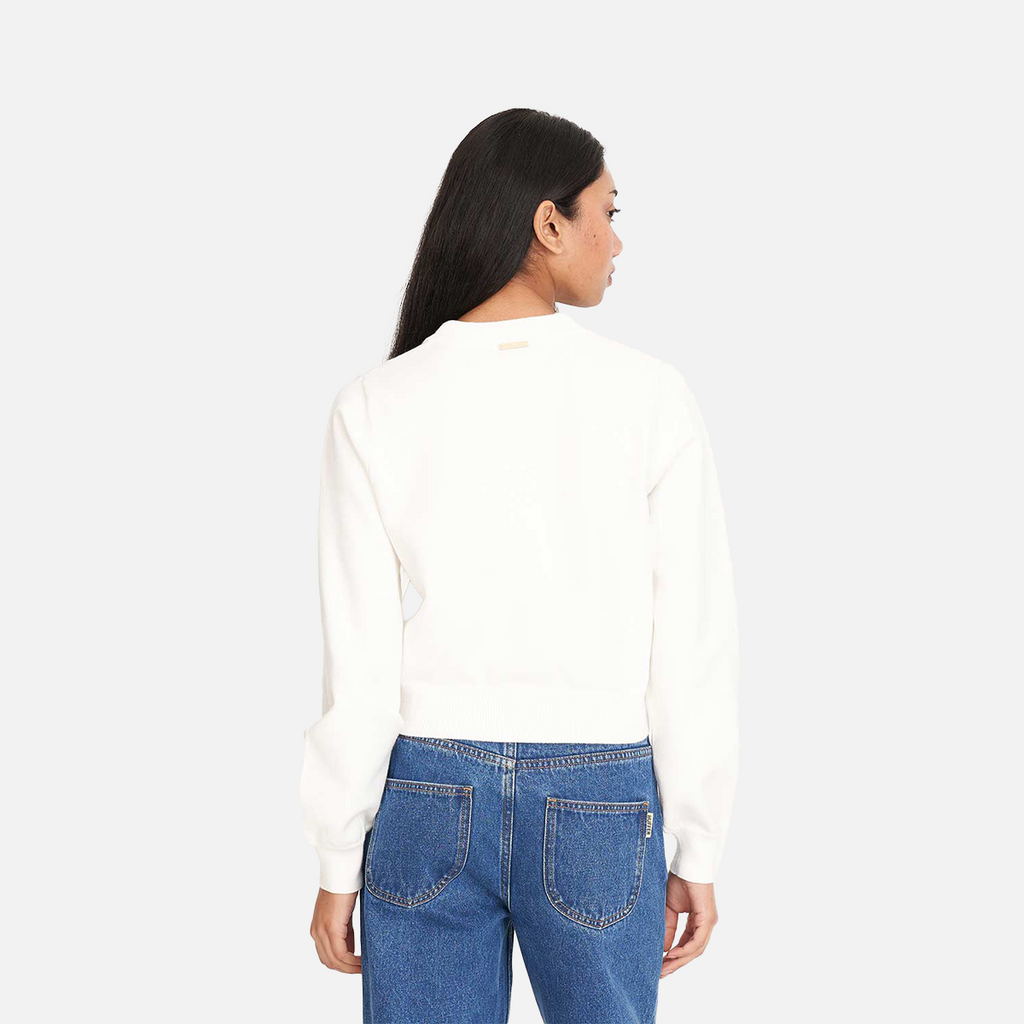 Huffer Bibi Knit Cardigan - Chalk