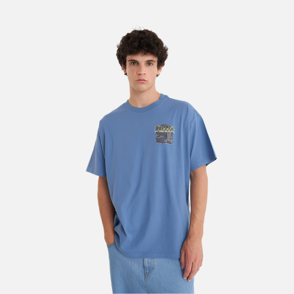 Huffer Block Tee 220 Sticker - Denim Blue