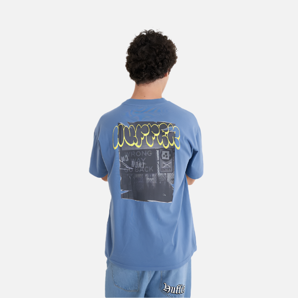 Huffer Block Tee 220 Sticker - Denim Blue