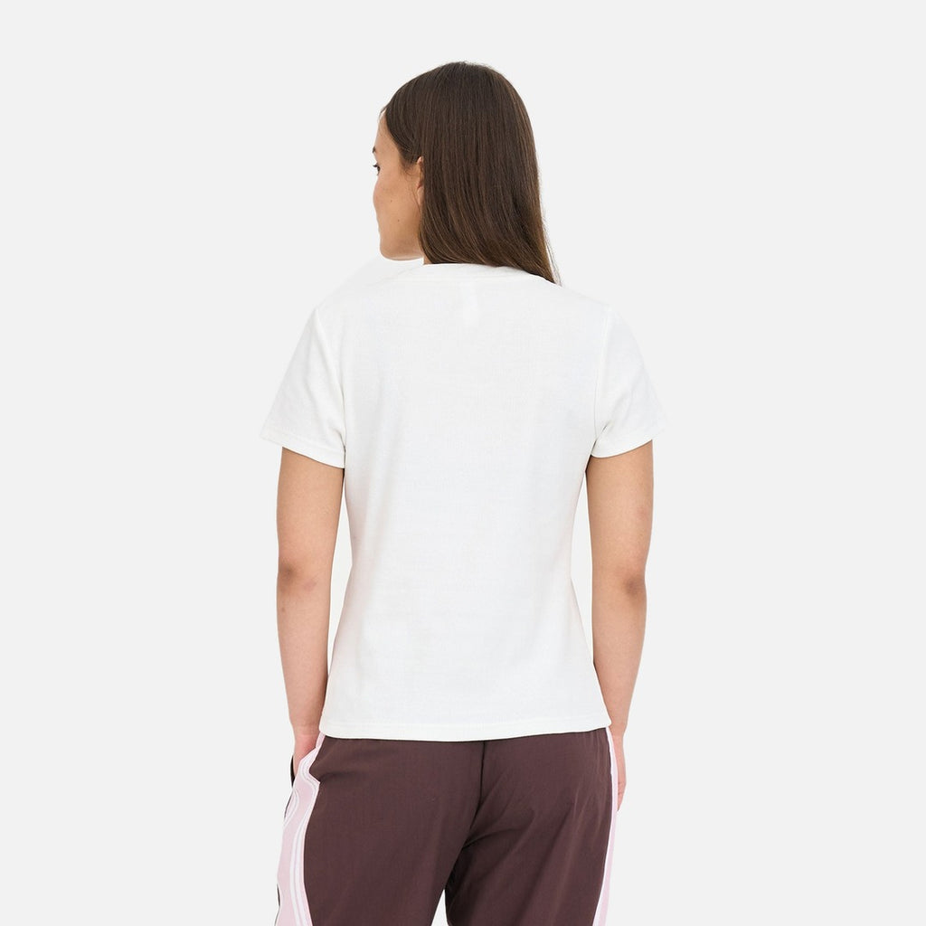 Huffer Cherry Slim Rib Tee - Chalk - view 3 | Propaganda Streetwear & Skate