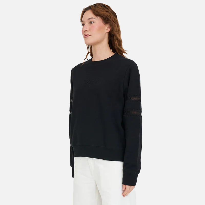 Huffer Classic Crew 350/Cherie - Black