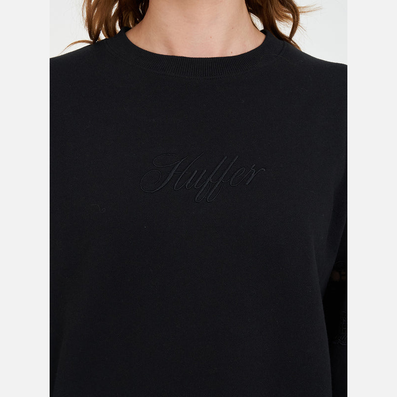 Huffer Classic Crew 350/Cherie - Black
