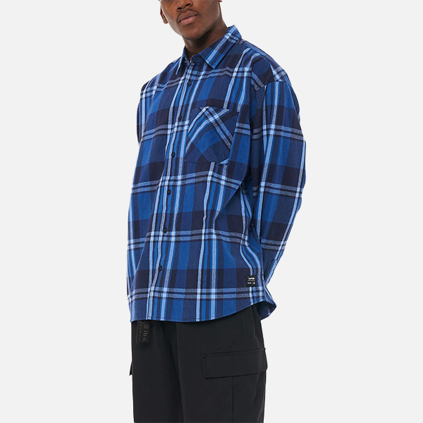 Huffer Cube Check Shirt - Navy