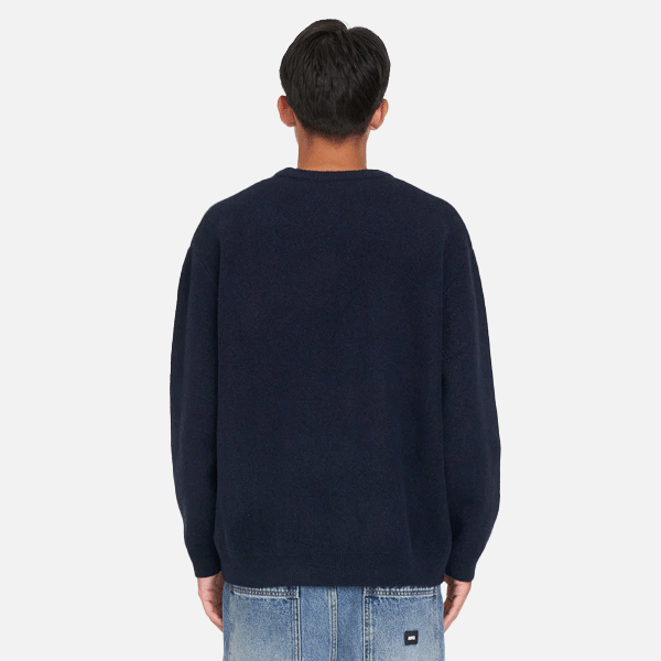 Huffer Fleet Knit Crew - Navy