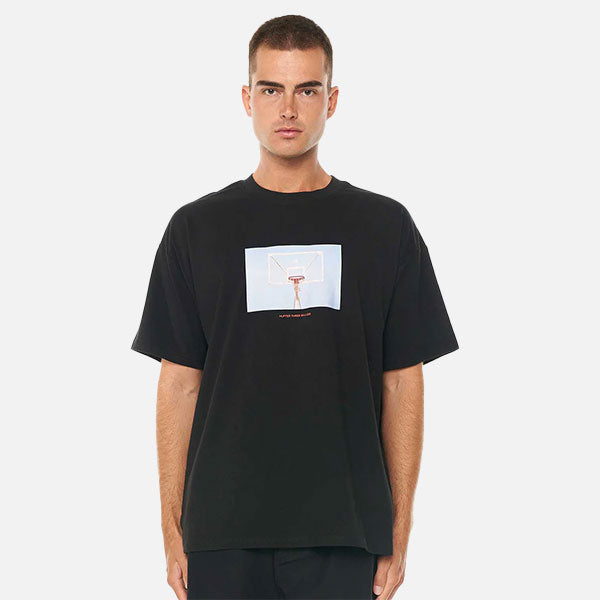 Huffer Hooped Block Tee 220 - Black