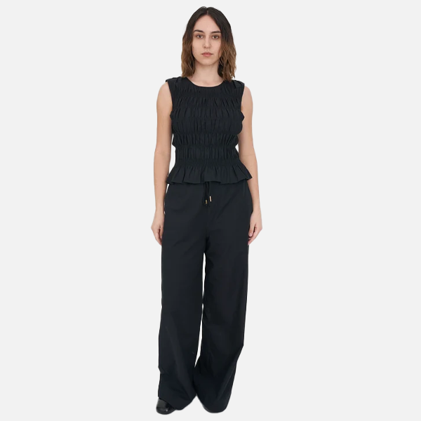 Huffer Lin-In Sabine Pant - Black