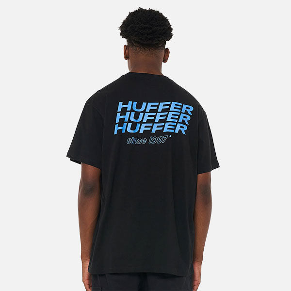 Huffer Restacked Sup Tee - Black