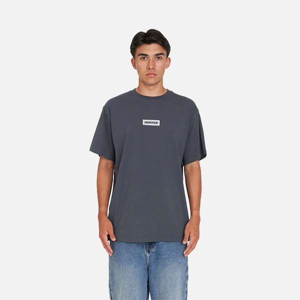 Huffer Sup 190 Tee Parallel - Asphalt