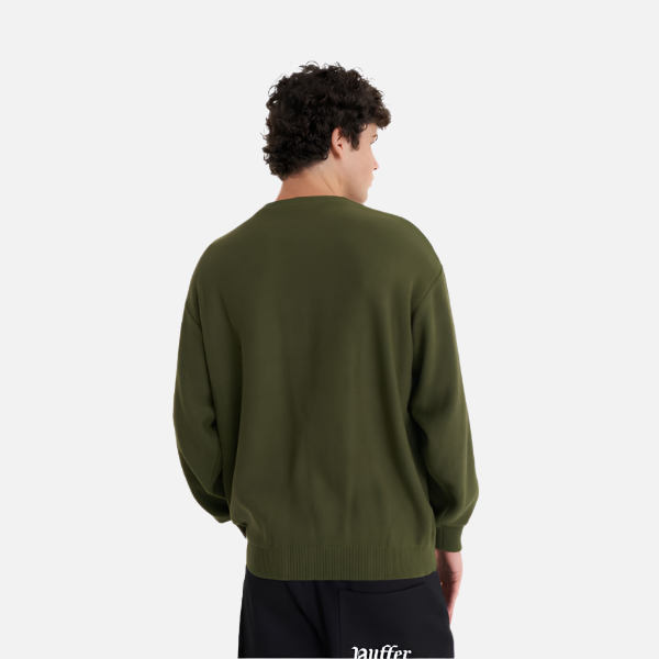 Huffer Trope Knit Crew - Olive