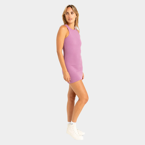 Hurley Rib Mini Dress - Purple