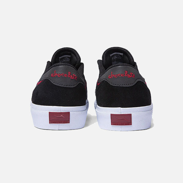 Lakai x Chocolate Flaco II - Black/Red Suede