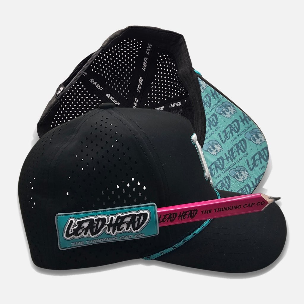 Lead Head Serious Tradie - Black/Aqua | Propaganda Streetwear & Skate